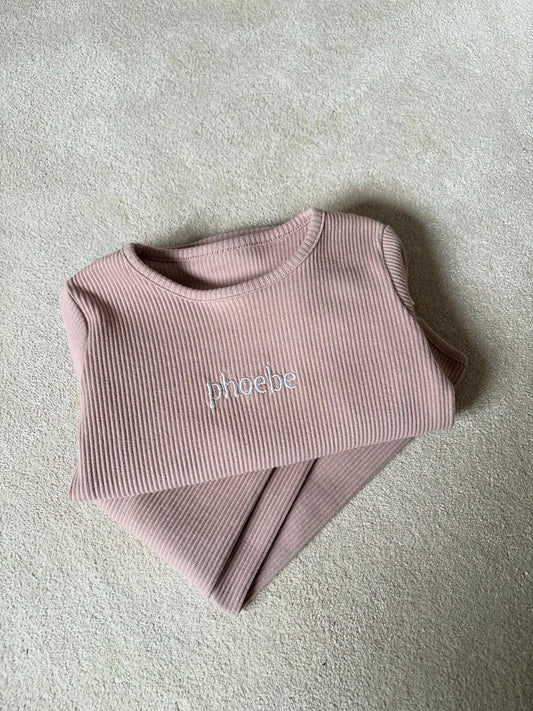 Personalised Ribbed Lounge Set