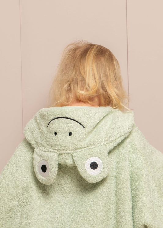 PERSONALISED FROG HOODED PONCHO