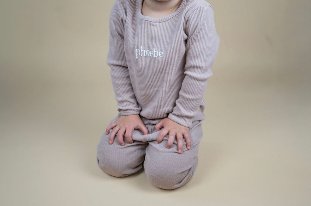 Personalised Ribbed Lounge Set