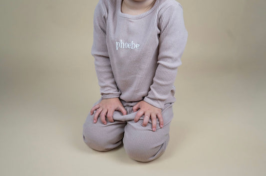 Personalised Ribbed Lounge Set