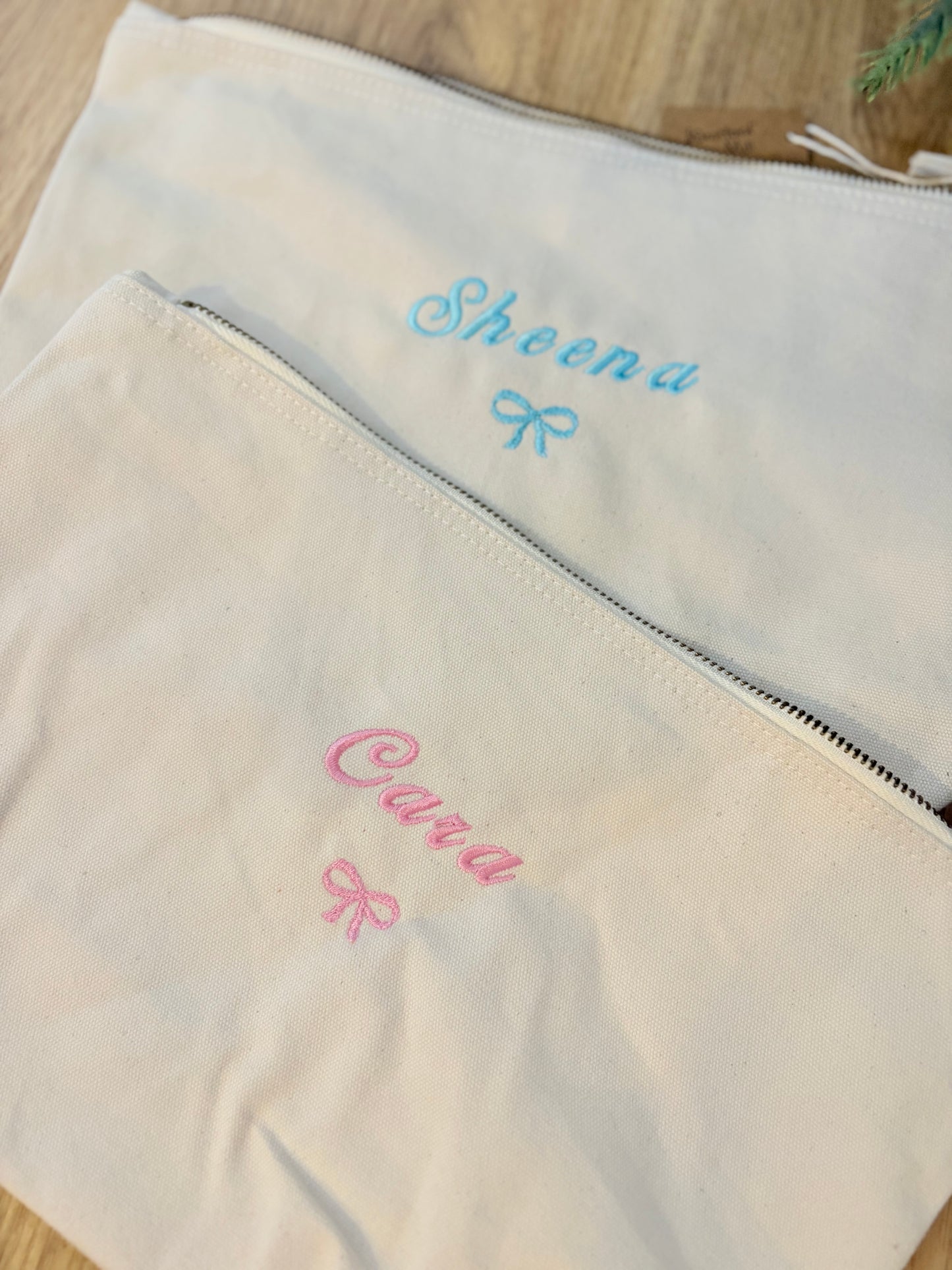 PERSONALISED ORGANIC MAKEUP BAG