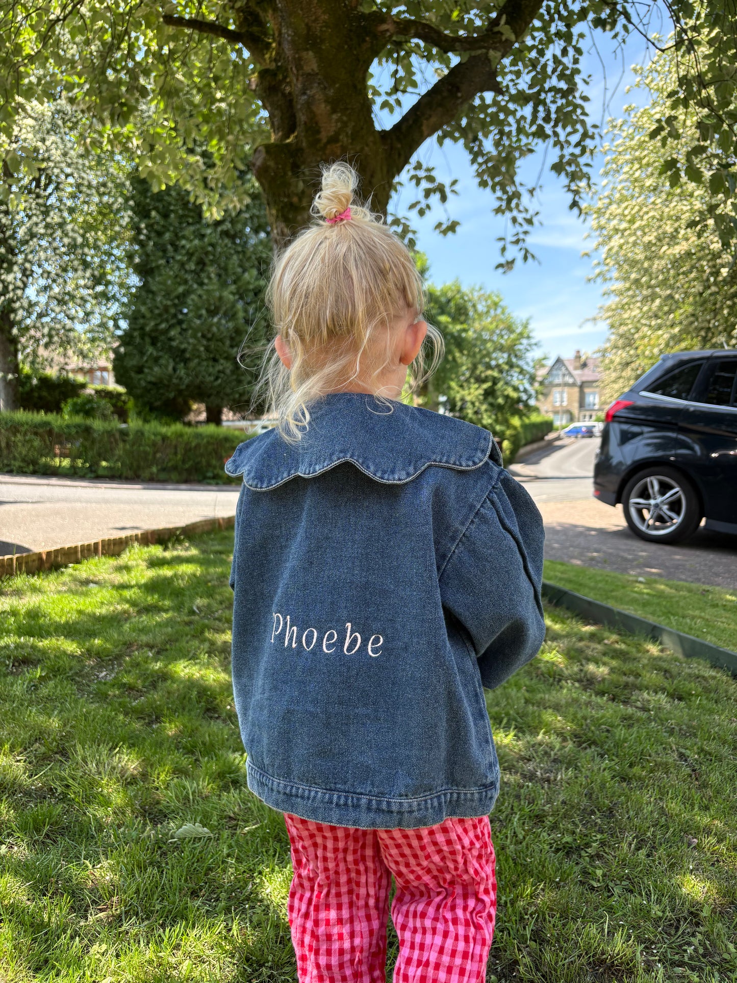Personalised Collared Denim Jacket