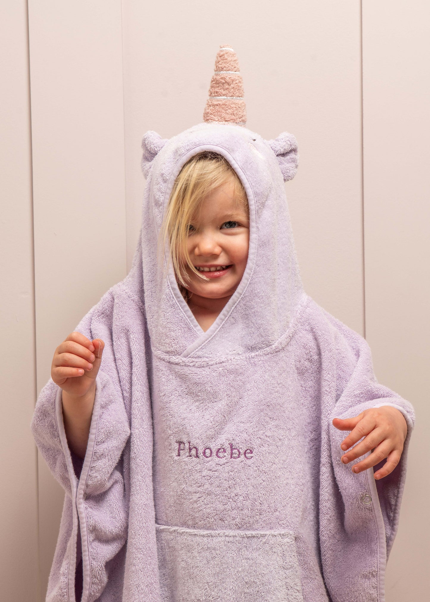 PERSONALISED UNICORN HOODED PONCHO