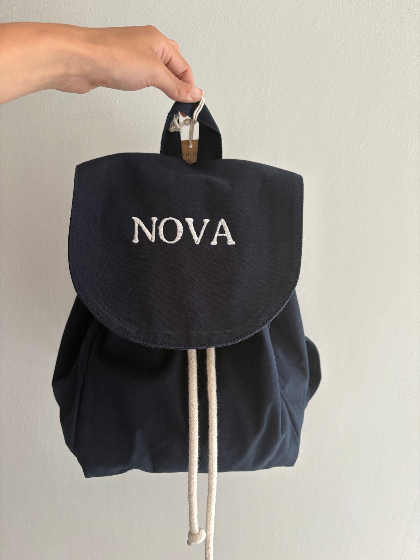 PERSONALISED ORGANIC COTTON BACKPACK
